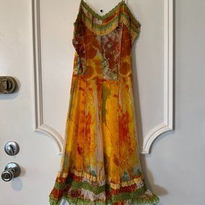 Summer 2000 Jean Paul Gaultier Maille Femme Sheer "Bacteria" Mesh Slip Dress